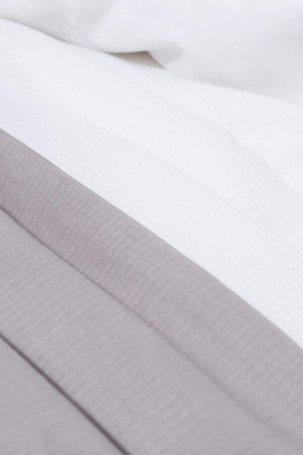 Womensecret Capa nórdica 100% algodão patchwork. Cama 180-200 cm. cinzento