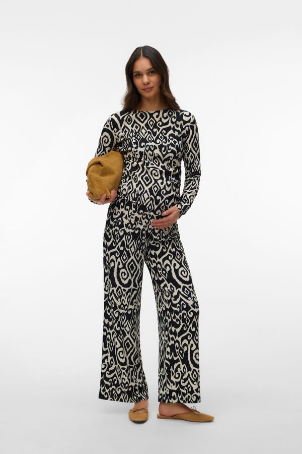 Mamalicious Long trousers Maternity grey