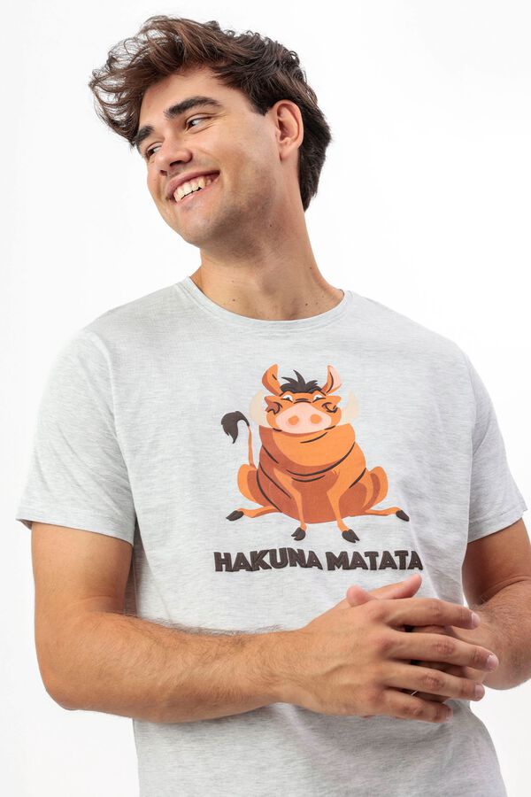 Admas Pijama corto Hakuna Matata gris