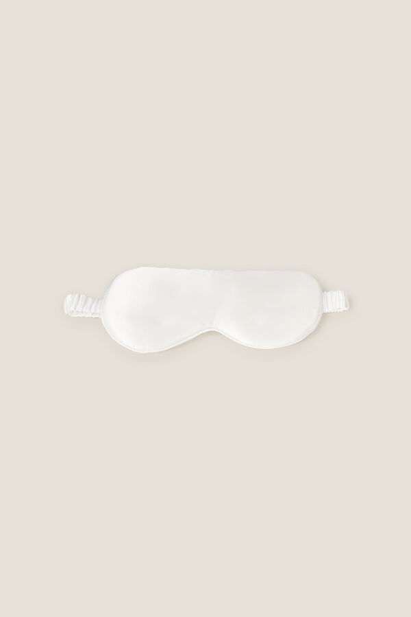Womensecret Schlafmaske aus Seide Weiß