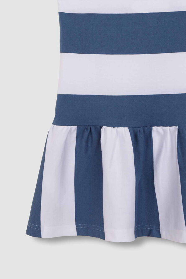 Womensecret Long striped dress in blue blue