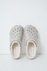 Women'secret Plaid lined clog slippers printed