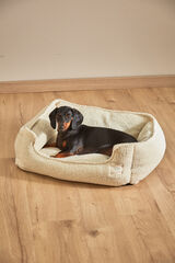 Calma House Cama para mascotas desenfundable cruda Henry estampado