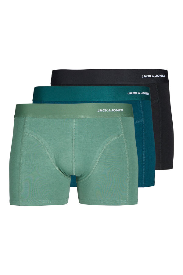 Jack & Jones Pack 3 boxers microfibra verde