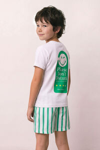 Women'secret White cotton short pyjamas SmileyWorld&reg;