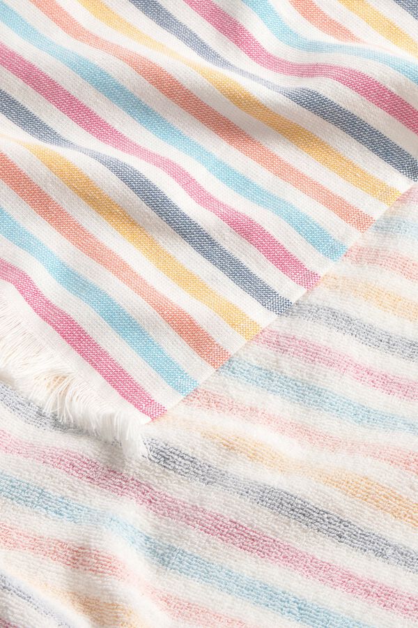 Textura Doppelseitiges Handtuch aus Stoff und Frottee mit Print
