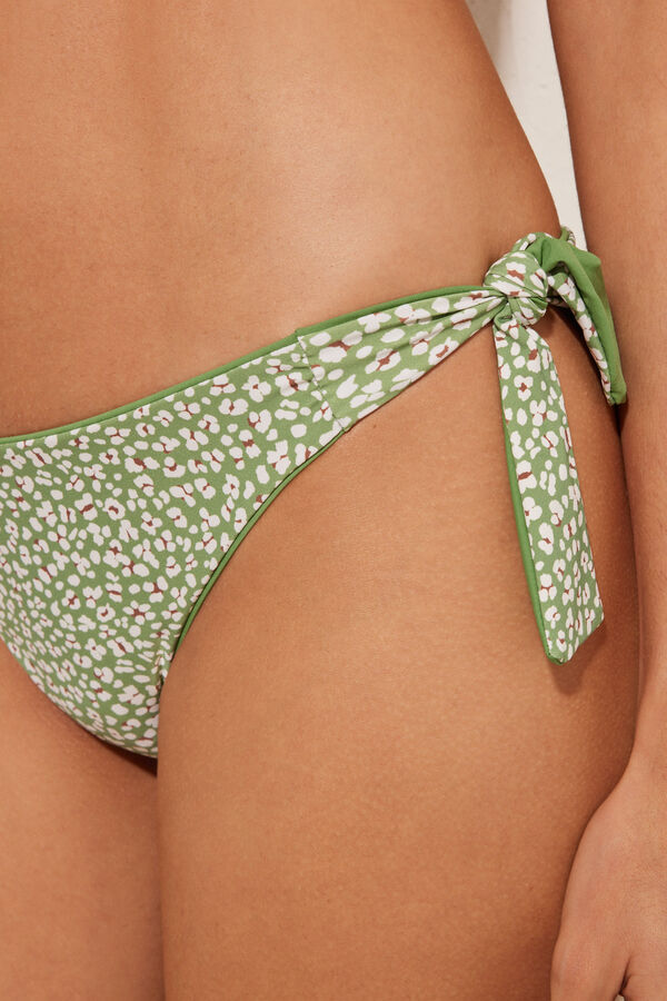 Womensecret Zeleni brazilski donji deo bikinija sa dva lica Zelena