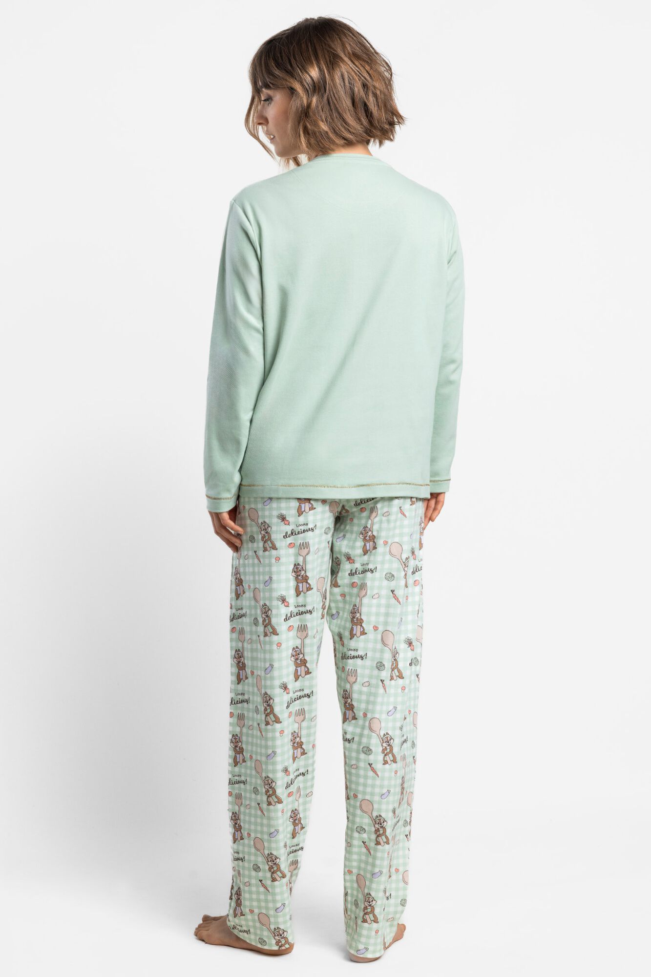 Admas Pijama Manga Larga Vichy 