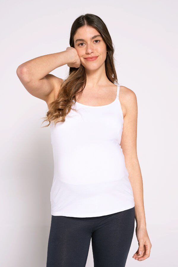 Ohma! Essential breastfeeding basic T-shirt white
