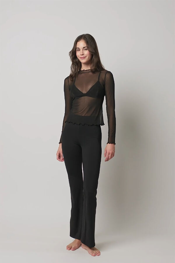 Penti Top transparente negro