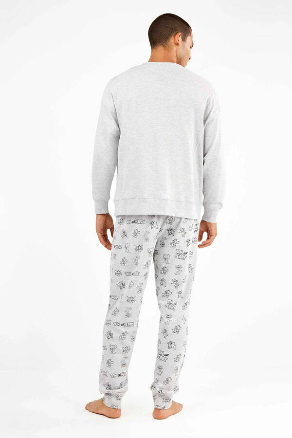 Gisela Tom & Jerry men's jersey-knit pyjamas set Grau