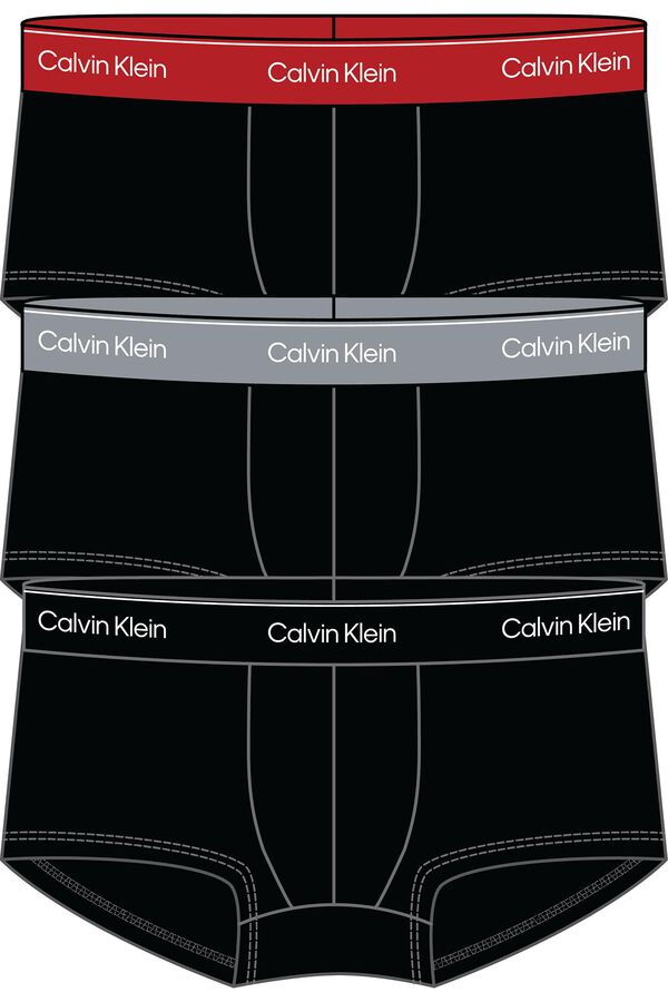 Calvin Klein Pacote de 3 boxers curtos preto