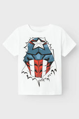 Womensecret Boys' Marvel T-shirt blanc