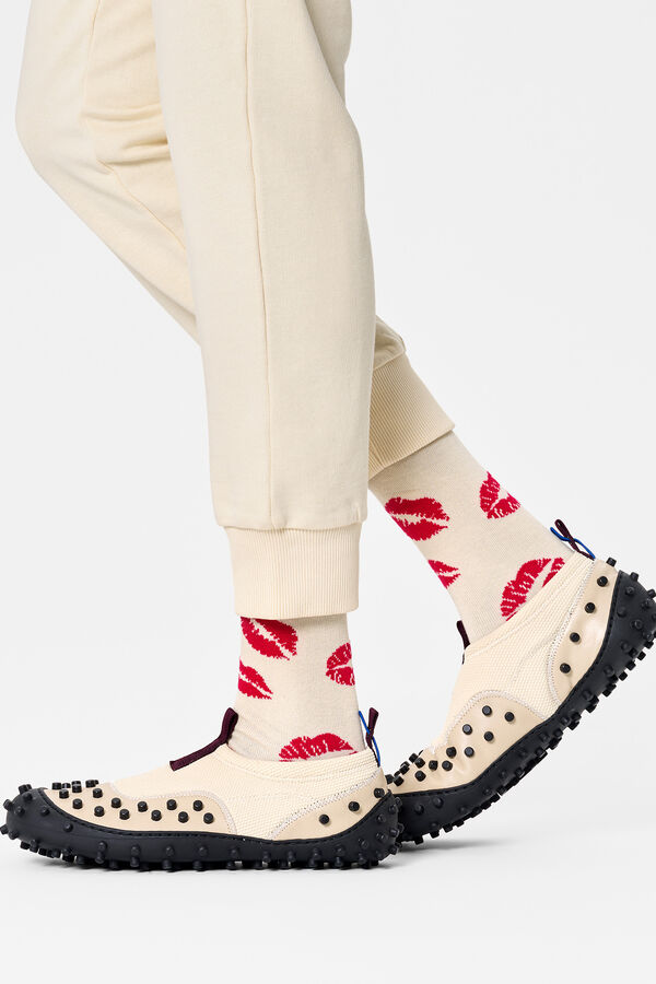 Womensecret Unisex Kisses Socks blanc