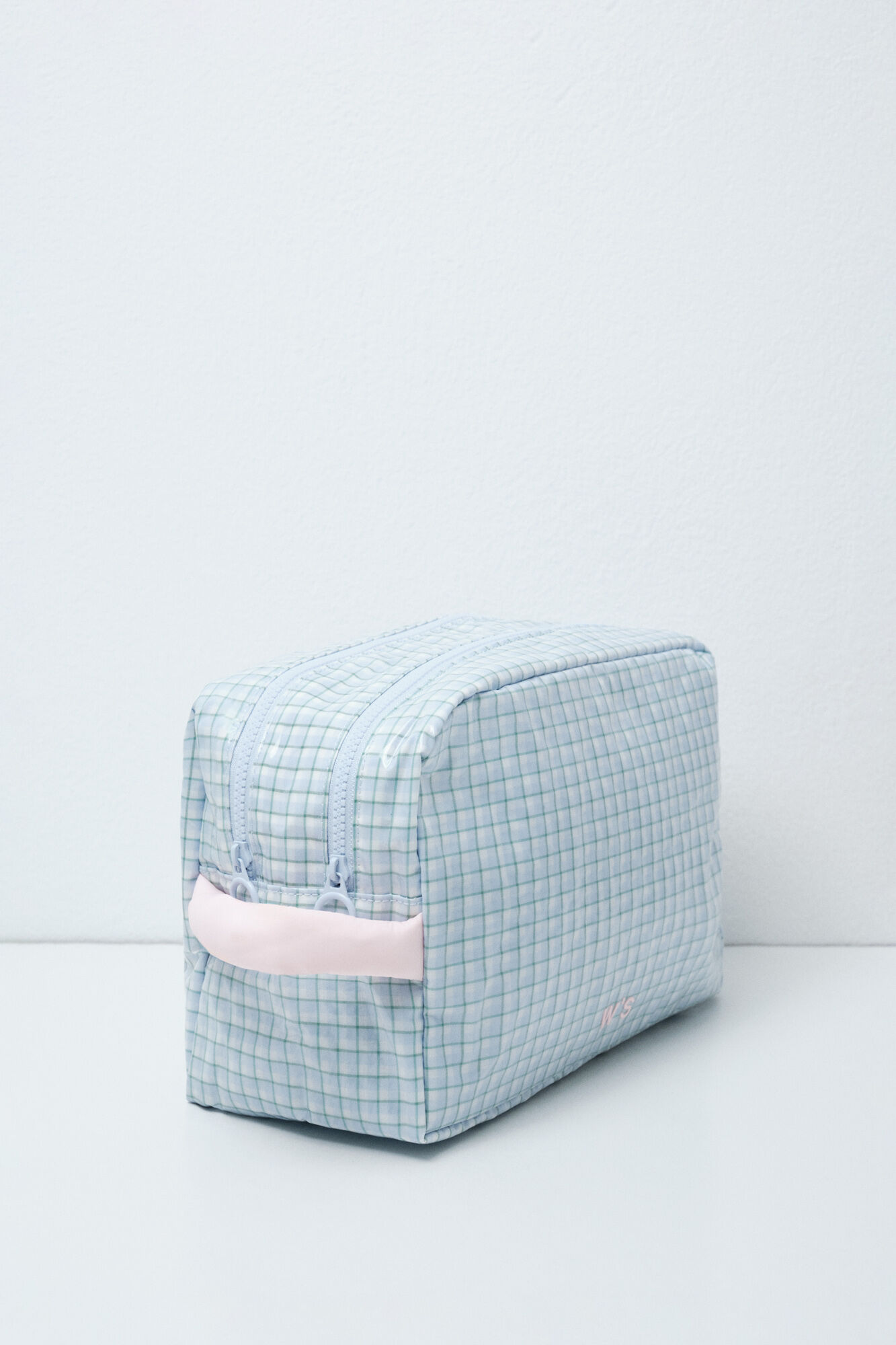 Women'secret Gro&szlig;e Kosmetiktasche mit Karomuster und Griff