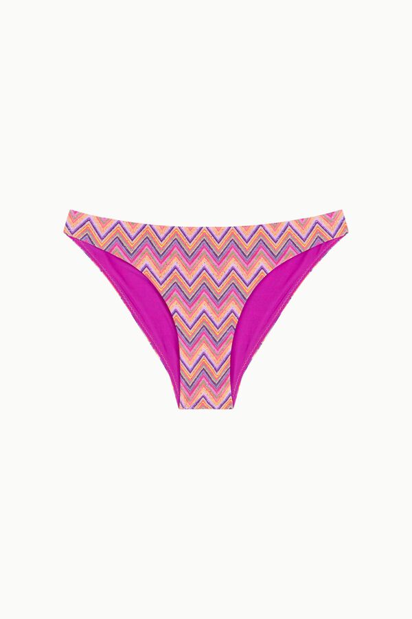 Cotton Sail Zigzag classic fixed bikini bottoms printed