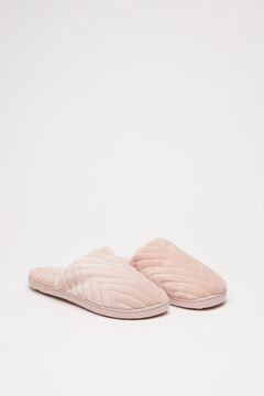 Womensecret Pink fur slippers pink