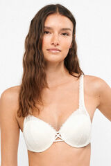 Gisela Lace balconette bra beige