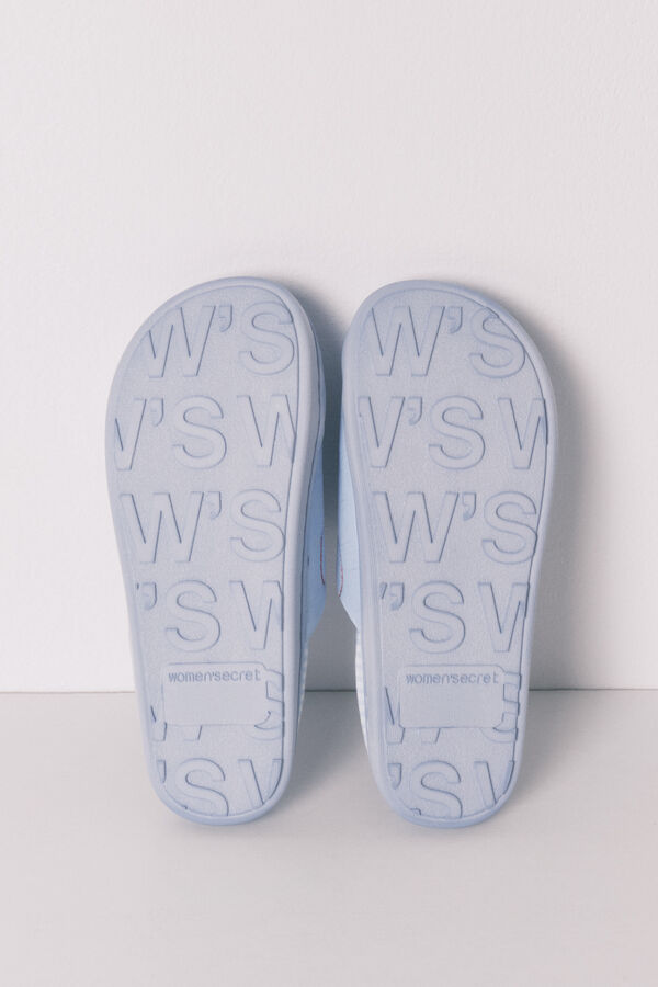 Women'secret Blue cherry slippers blue