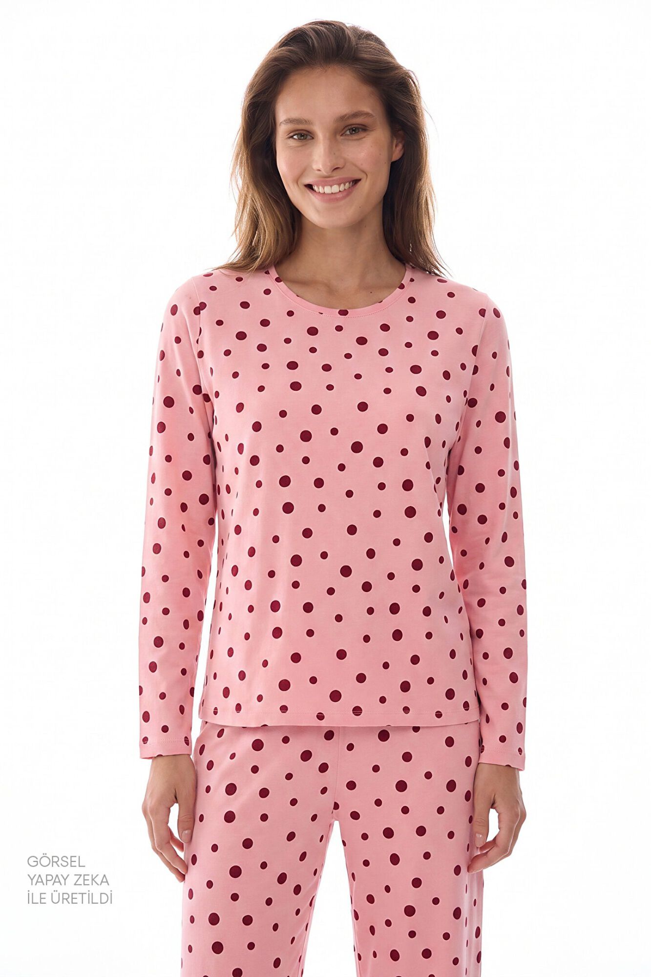 Penti Pijama de lunares de manga larga