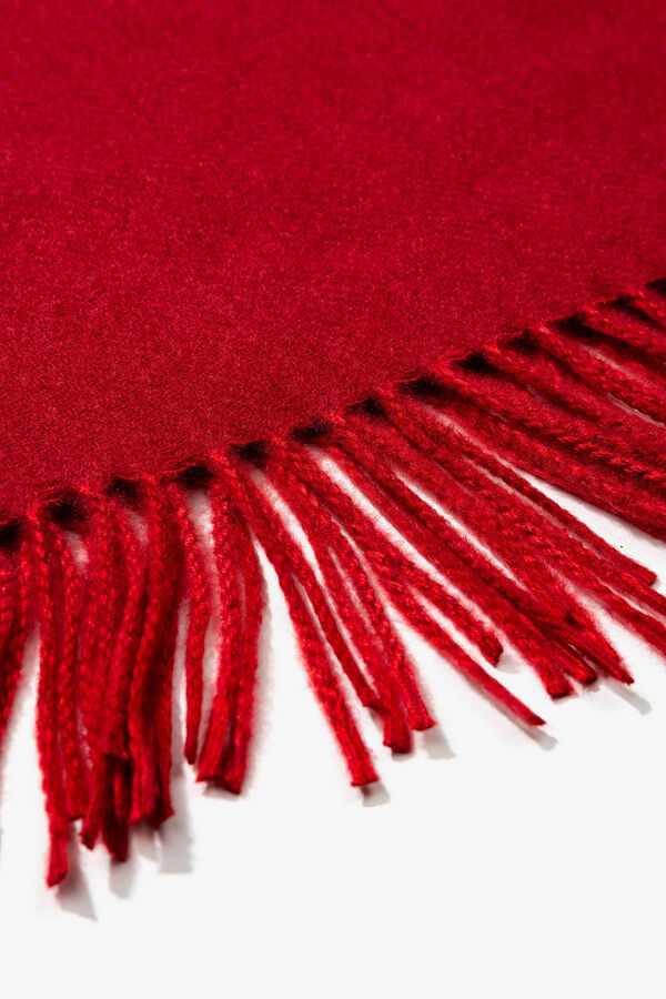 Vilanova Manta Bufanda Cardada rojo