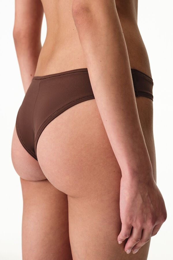 Penti Brown Micro Highleg Brazilian nude