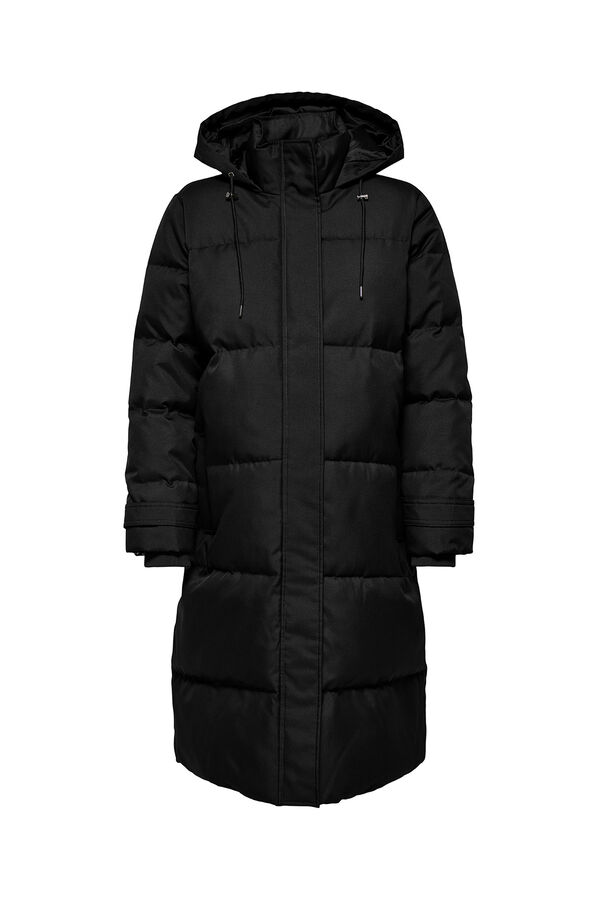 Only Maternity Abrigo acolchado largo maternity negro