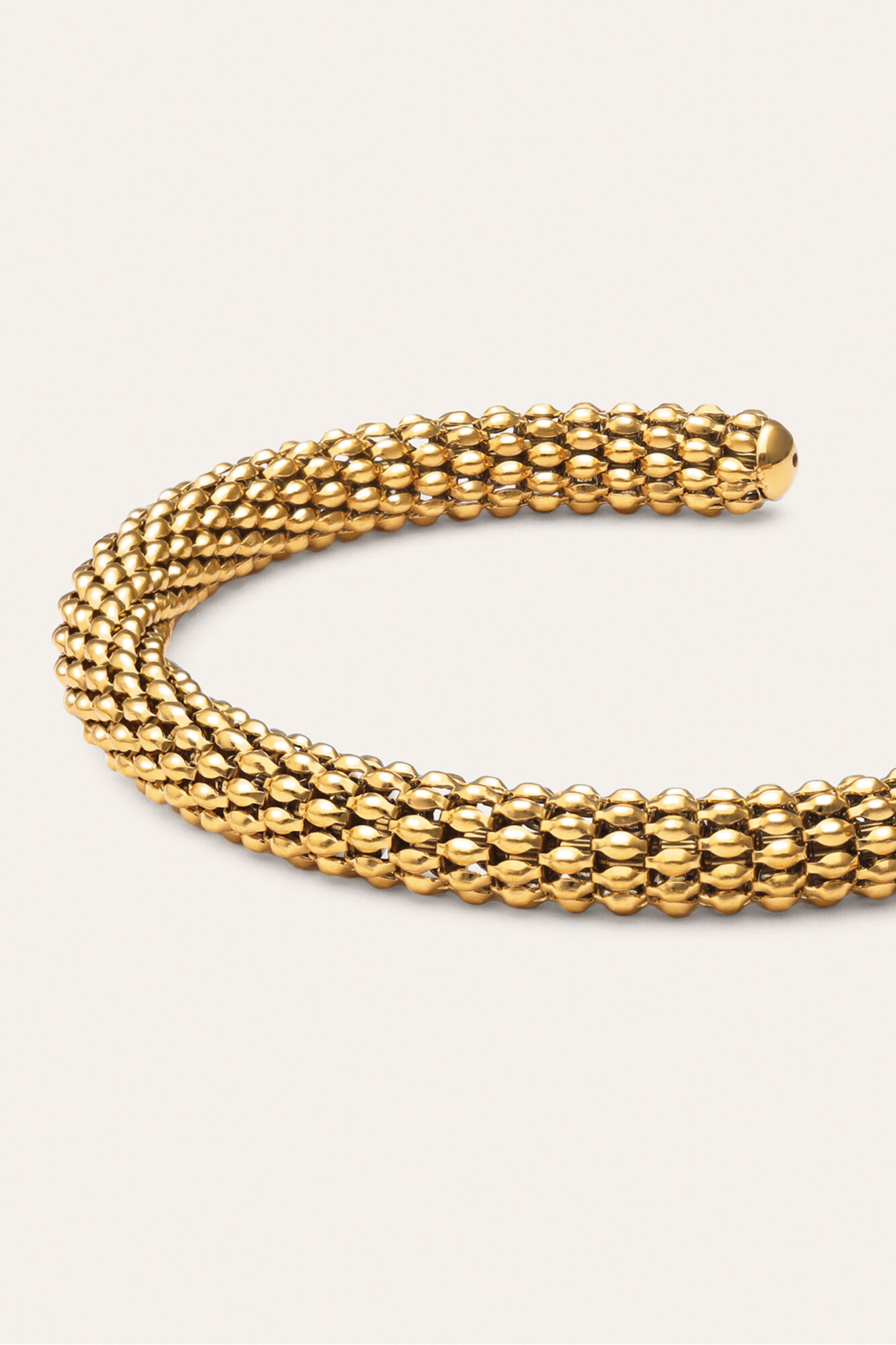 Singularu Gold Plated Steel Disc Bracelet