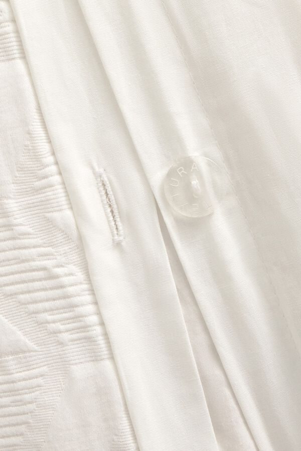 Textura Puffer cotton duvet cover beige