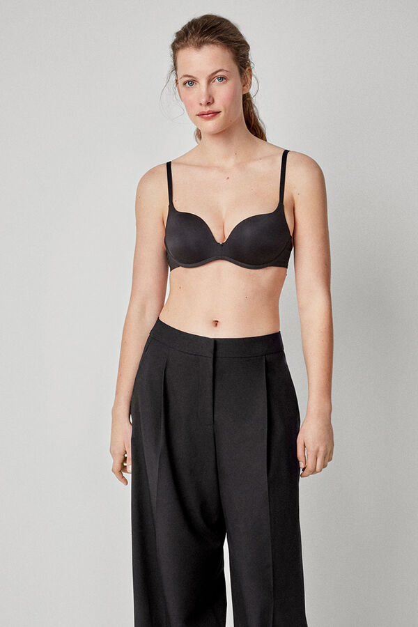 Gisela Push up bra non-wired black
