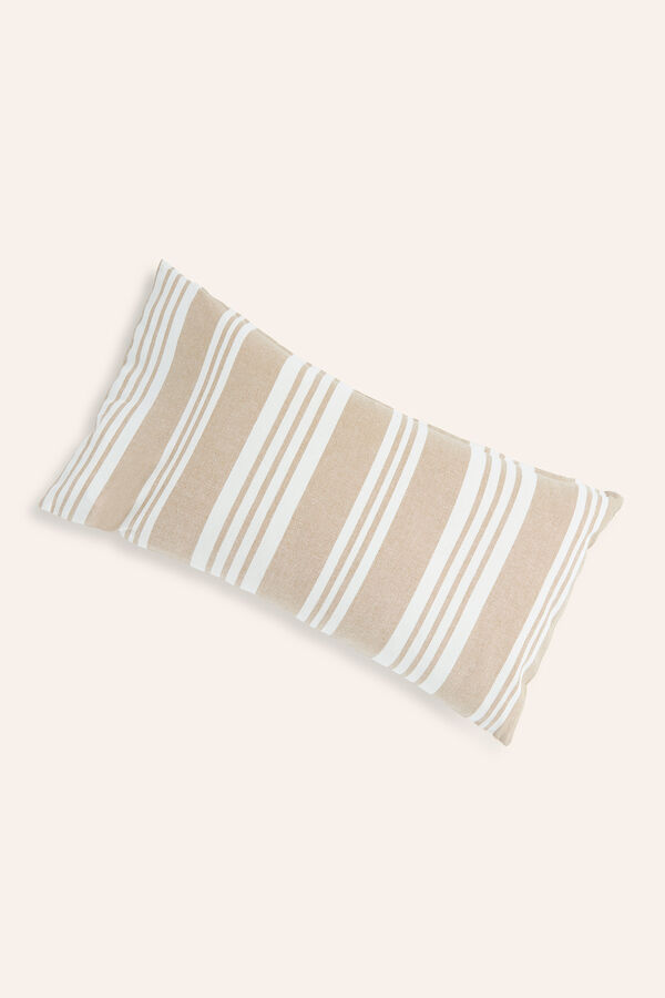 Womensecret Malgrat beige striped cushion cover Bež