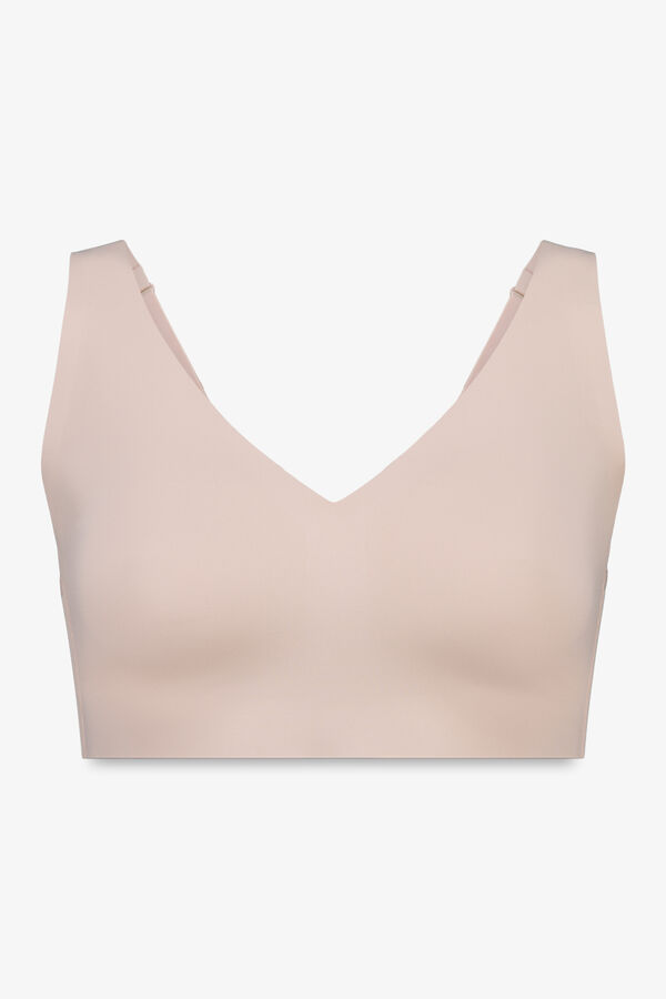 Women'secret Brown microfibre bra DREAMY PLUS nude