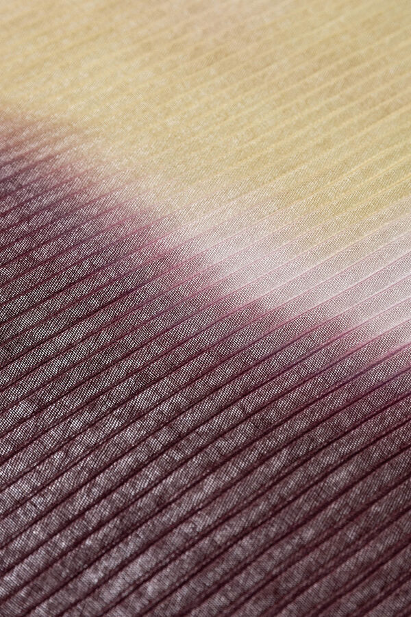 Vilanova Pa&ntilde;uelo Plisado Estampado Gradiente fucsia