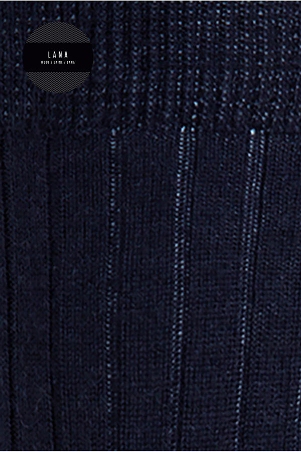 Punto Blanco Calcetines cortos de lana azul