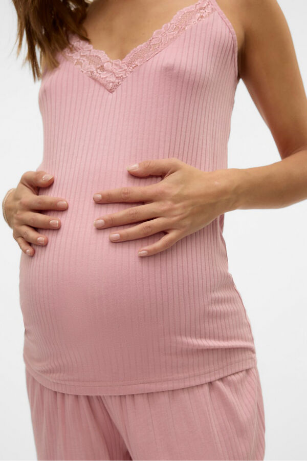 Mamalicious P&aacute;ntos kismama szoptat&oacute;s pizsama lila