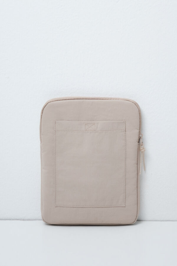 Women'secret Funda tablet acolchada beige nude