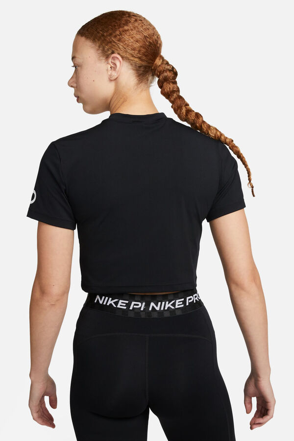 Womensecret Camiseta Nike Crop Dri-fit noir