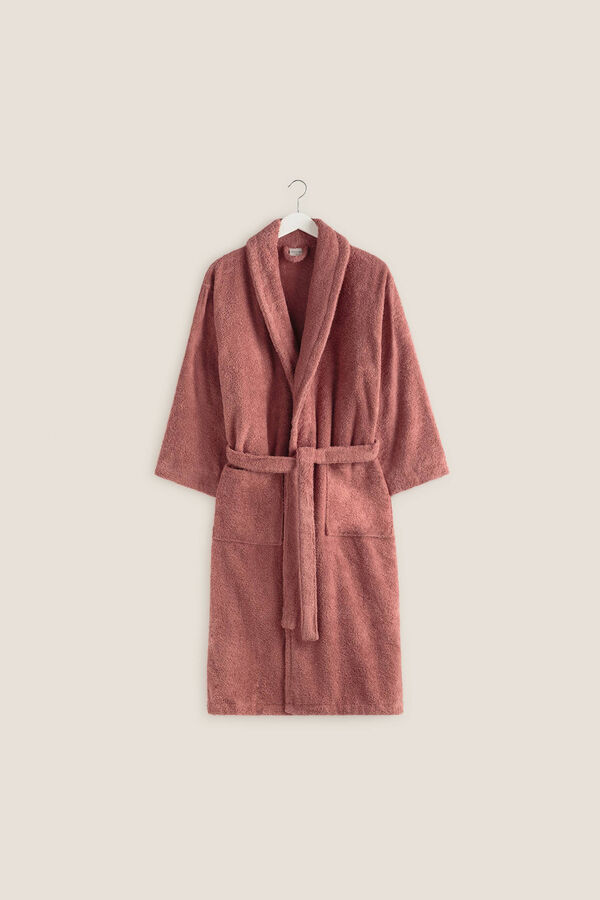 Womensecret Cotton towelling bathrobe rose