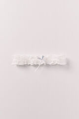 Women'secret Lace garter belt in White beige