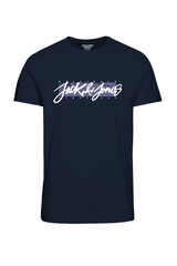 Jack & Jones Logo print short sleeve T-shirt bleu