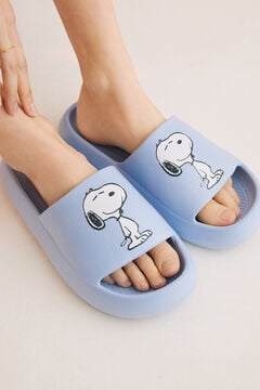 Womensecret - Snoopy footbed sliders blue