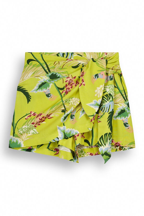 Womensecret Jupe pantalon imprimé floral imprimé