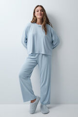 Women'secret Pyjama long c&ocirc;tel&eacute; bleu bleu