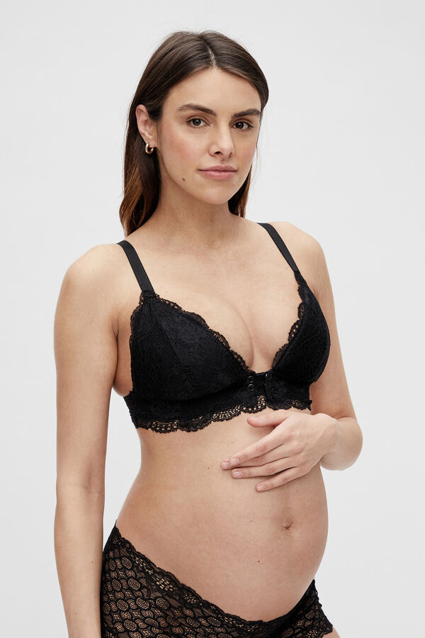 Womensecret Lace maternity and nursing bra noir