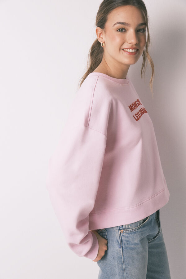 Women'secret Sweat-shirt en coton rose rose