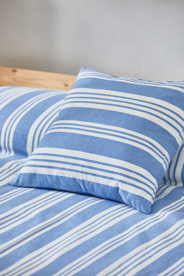 Womensecret Malgrat blue striped cushion cover bleu