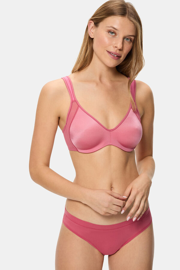 DIM Generous Minimizer Underwire Minimizing Bra  pink