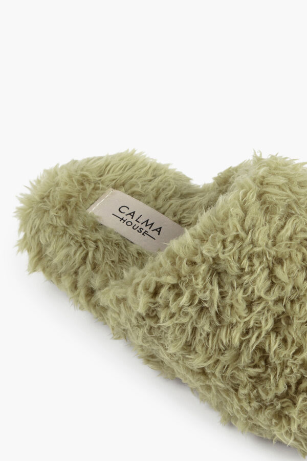 Womensecret Slippers for wearing around the house green