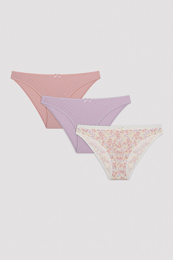 Womensecret Summer Dream 3 pack Pointl Slip Panties mit Print