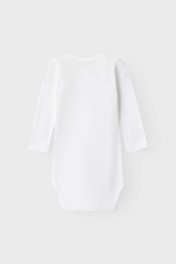 Womensecret Pack of 2 long-sleeved baby bodysuits blanc